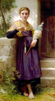 William-Adolphe Bouguereau : The Spinner